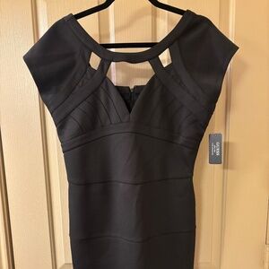 Guess Bodycon Black Lycra Mini Dress